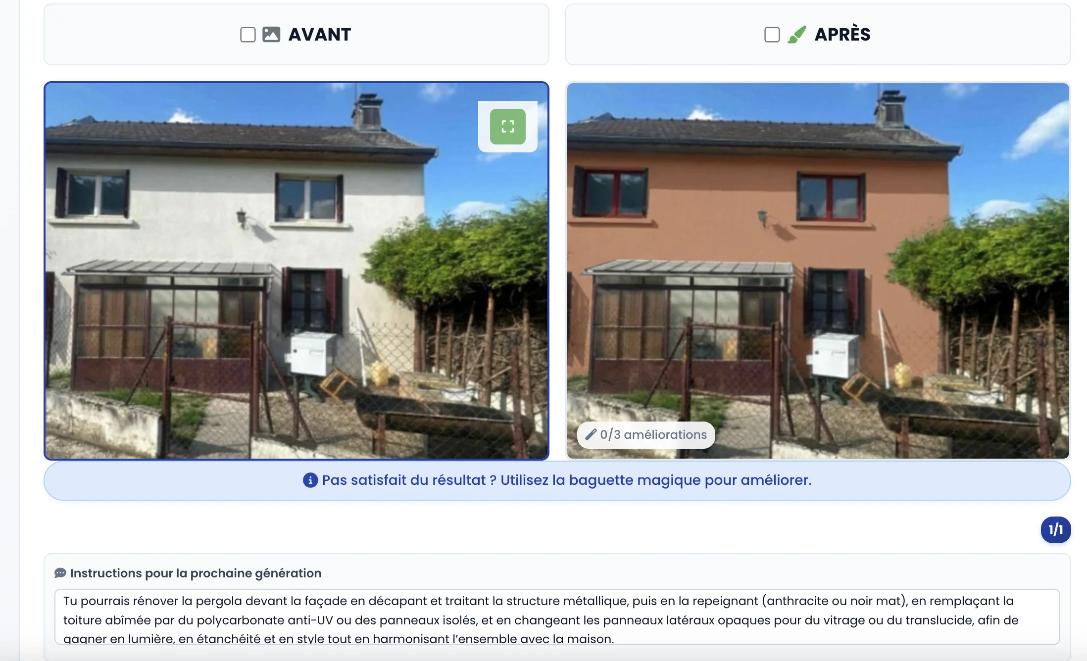 Rénovation Avant