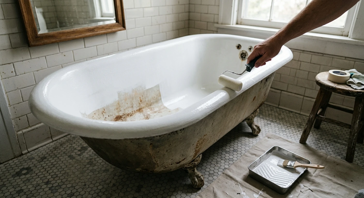Badewanne streichen 2026: Lackieren statt erneuern
