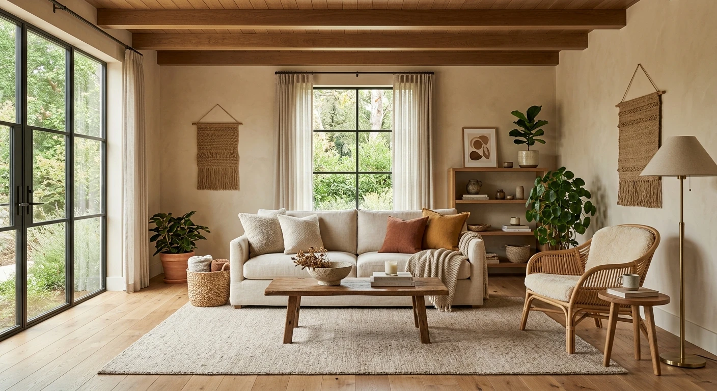 Beige Wandfarbe innen 2026: Creme, Cappuccino & Sand