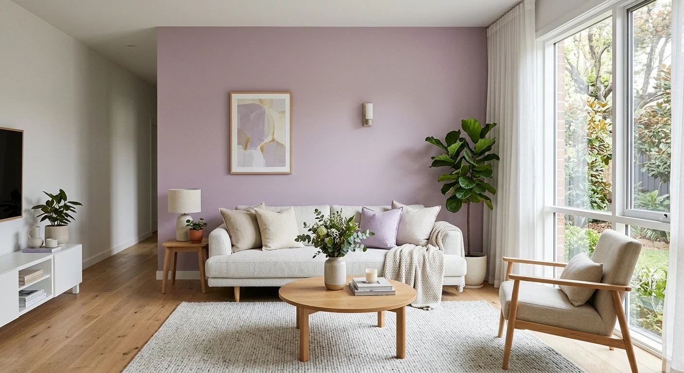 Lila Wandfarbe innen 2026: Flieder, Brombeere, Aubergine