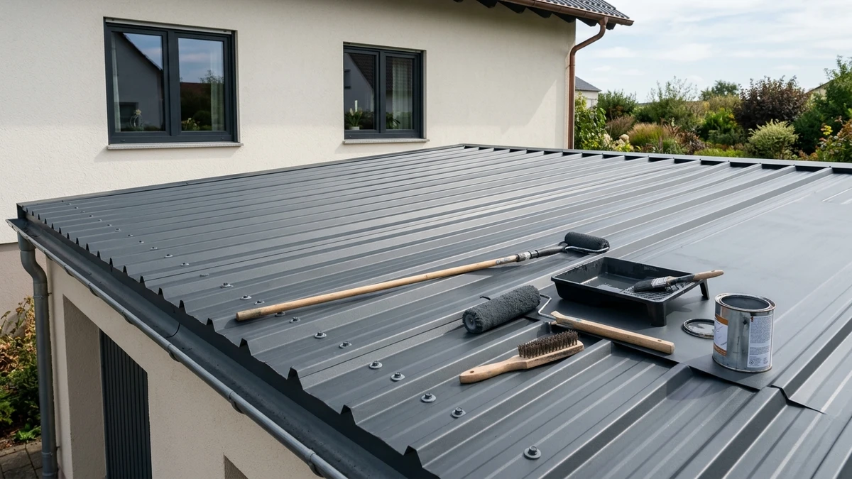 Metalldach & Trapezblech streichen 2026: Anleitung