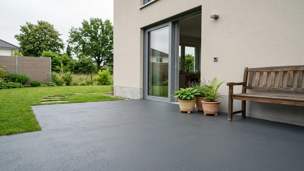 Terrasse Betonboden beschichten 2026: Versiegeln & gestalten