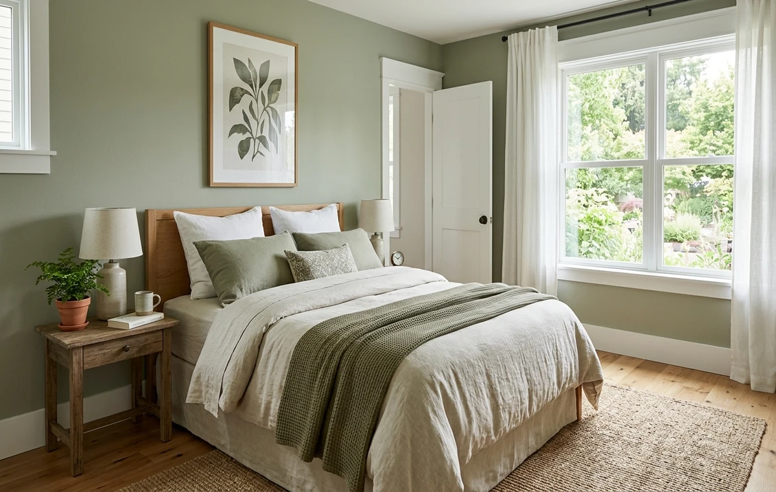 Benjamin Moore Equivalent of Behr Muted Sage: Match