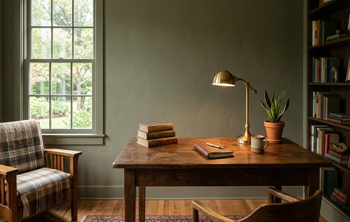 Benjamin Moore Caldwell Green HC-124: Undertones