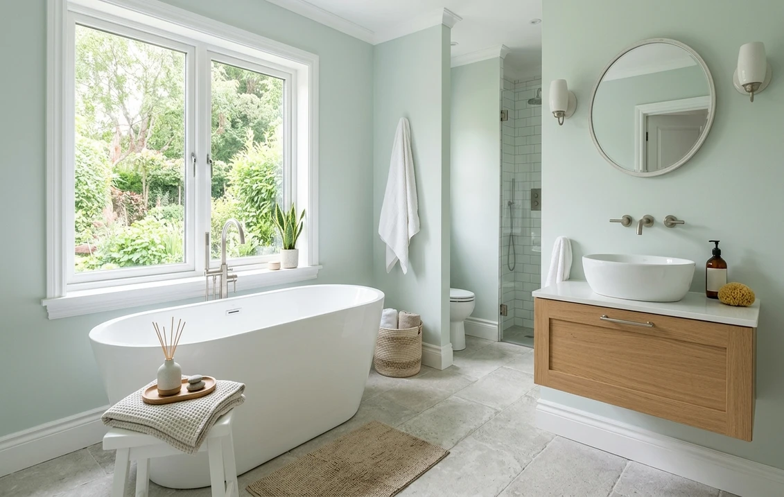 Benjamin Moore Healing Aloe 1562: Spa Undertones