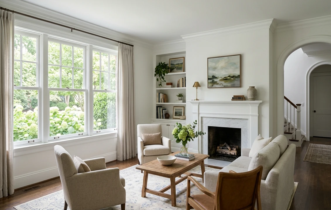 Benjamin Moore Oxford White CC-30: Trim & Ceiling