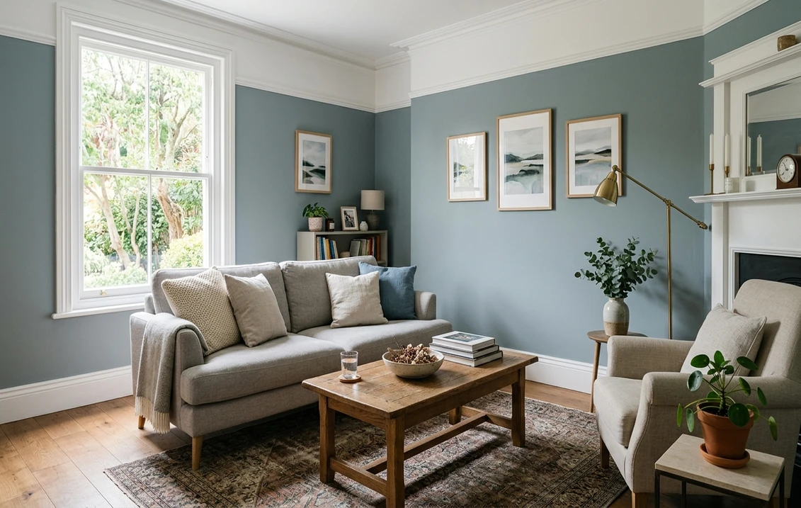 Benjamin Moore Philipsburg Blue HC-159: Undertones