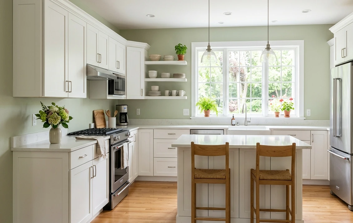 Benjamin Moore Soft Fern 2144-40: Sage Undertones