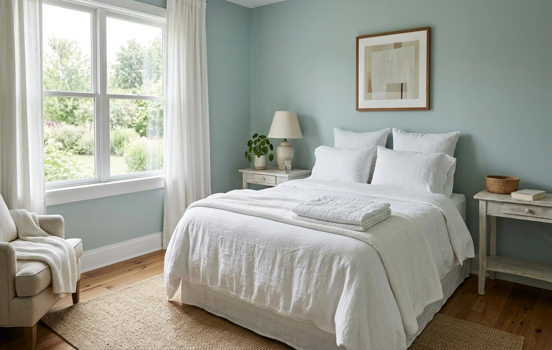 Benjamin Moore Woodlawn Blue HC-147: Undertones