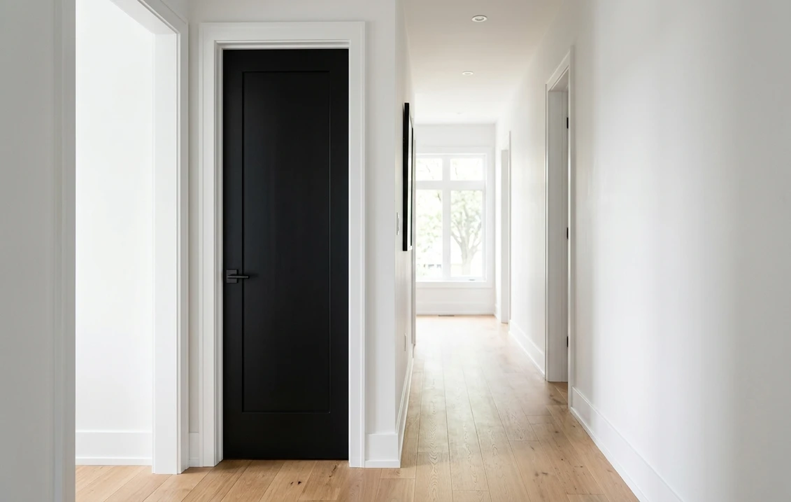 Black Interior Doors Before and After: Modern Upgrade