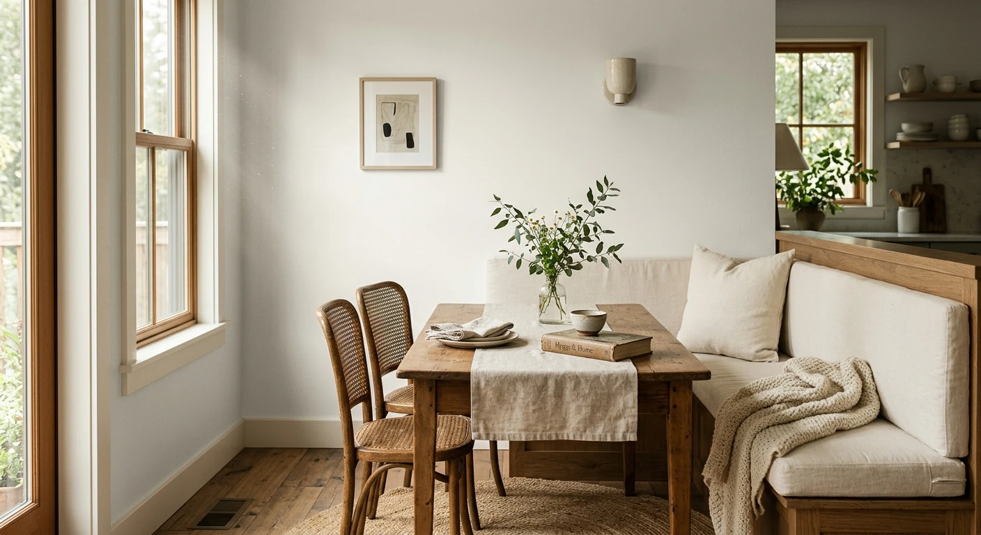 Benjamin Moore White Dove OC-17 on an interior wall