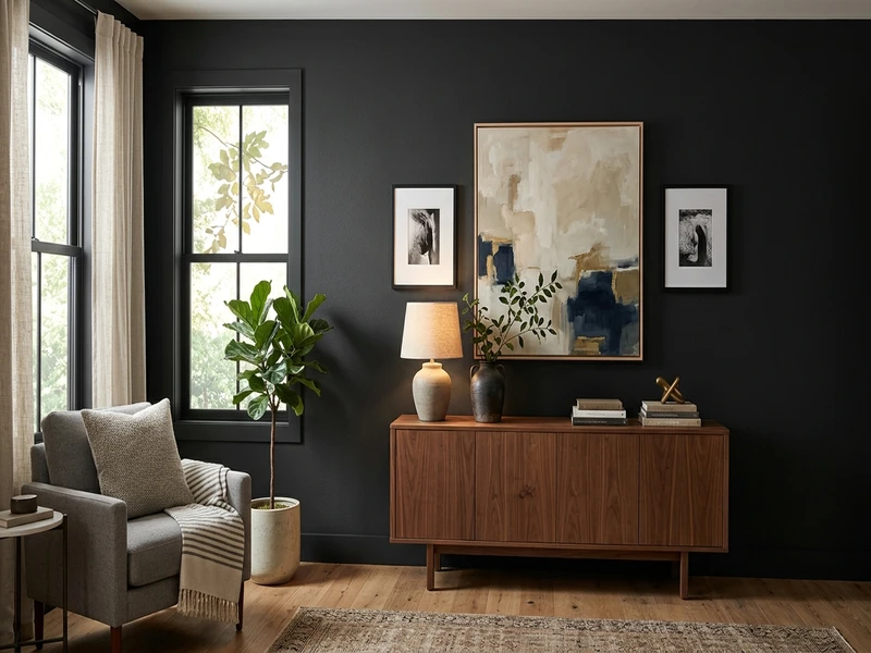 Behr Cracked Pepper PPU18-01 painted on a wall