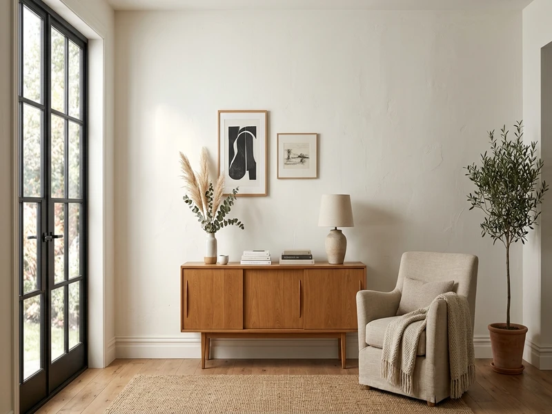 Behr Blank Canvas DC-003 warm white on an interior wall
