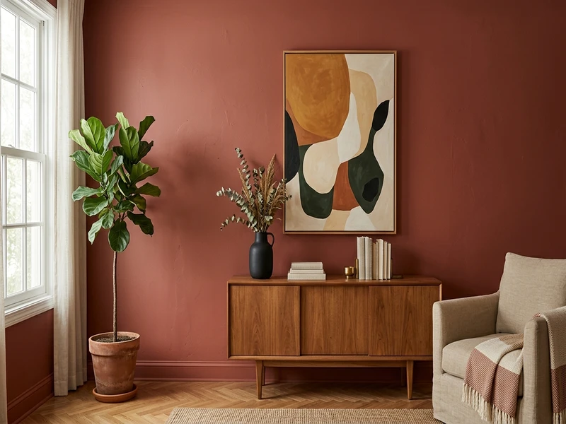 Benjamin Moore Dinner Party AF-300 on an interior wall