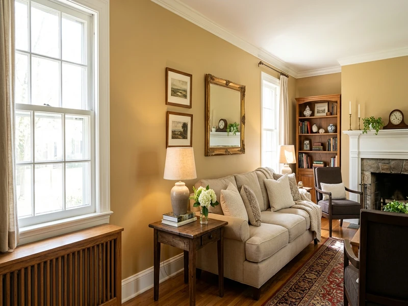 Benjamin Moore Shaker Beige HC-45 color swatch for kitchen cabinets