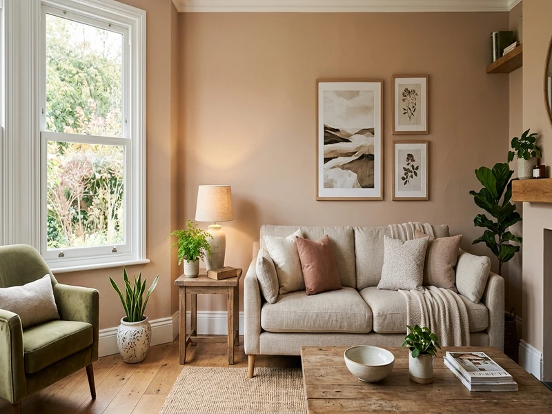 Sherwin-Williams Kilim Beige SW 6106 on an interior wall