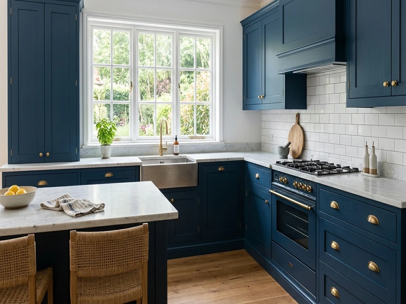 Sherwin-Williams Salty Dog SW 9177 blue on an interior wall