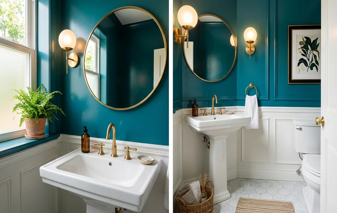 Colorful Small Bathroom Ideas: 14 Bold Color Picks