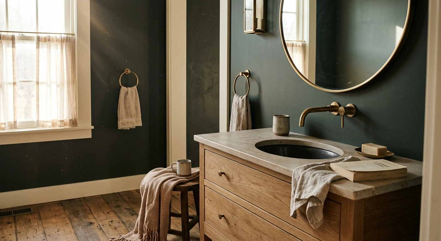 Dark Bathroom Ideas: 12 Best Moody Paint Looks for 2026