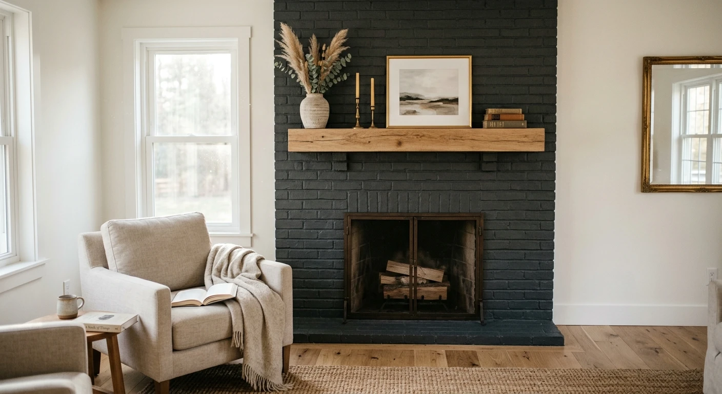 Accent Wall With Fireplace: 16 TV-Wall Color Ideas