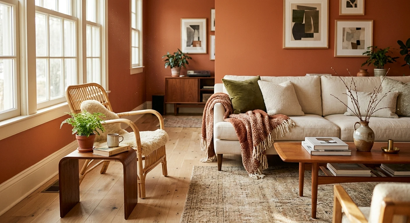 Orange Paint Colors: 12 Warm Interior Shades
