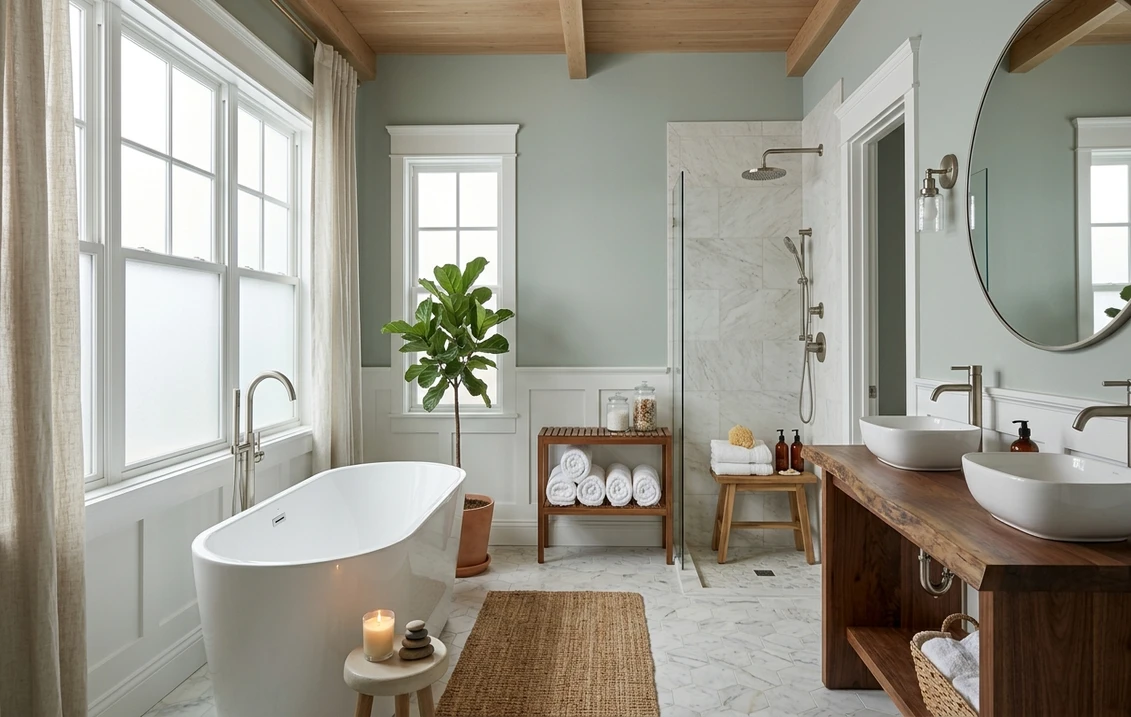 Sherwin-Williams Comfort Gray SW 6205 on an interior wall