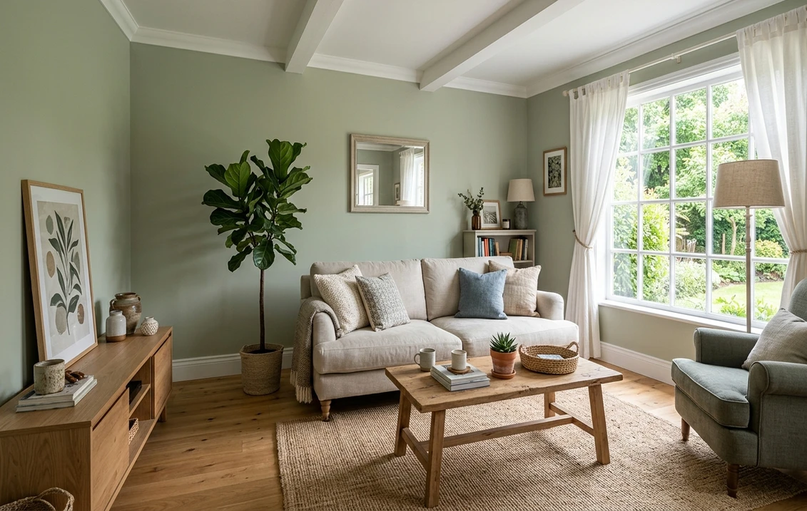 Benjamin Moore Equivalent of Livable Green + Behr