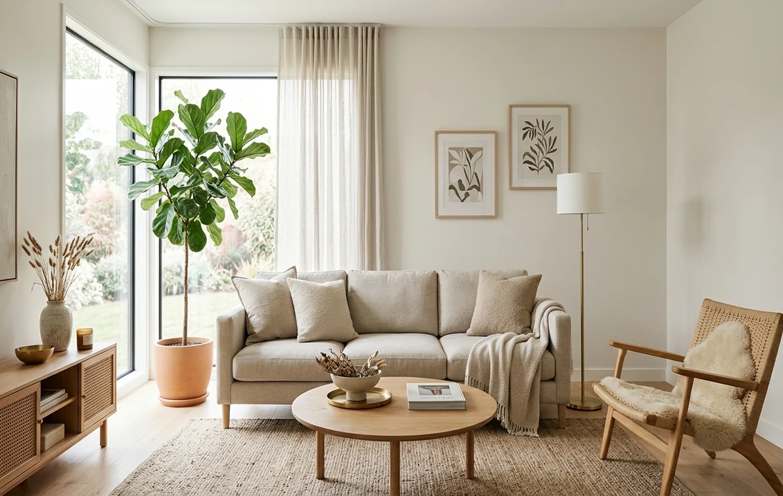 Sherwin-Williams Shoji White SW 7042 on an interior wall