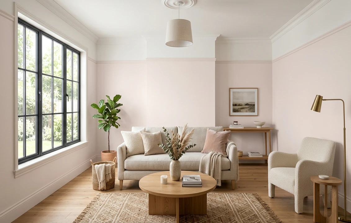 Sherwin-Williams Snowbound SW 7004 on an interior wall