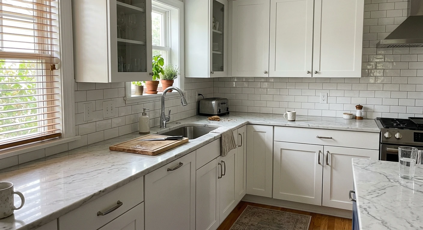 White Kitchen Backsplash Ideas 2026: Tile, Colors & Pairings