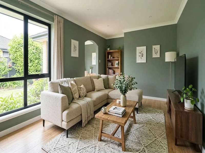 US home shown in Pewter Green Sherwin-Williams SW 6208