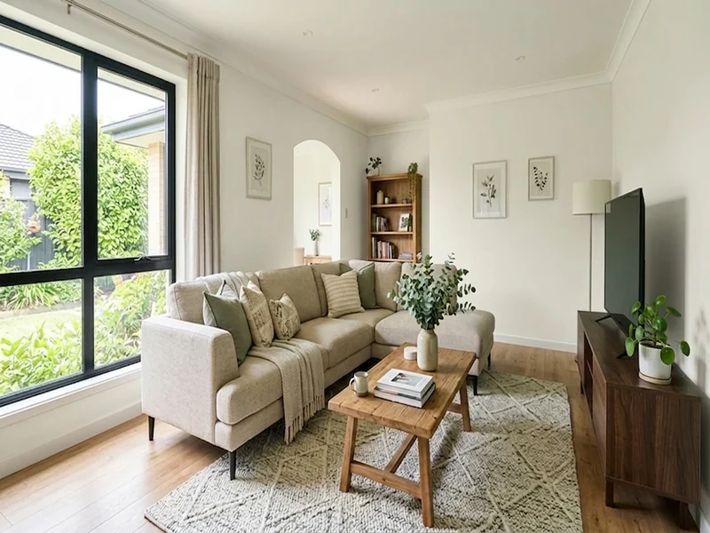 US home shown in White Dove Benjamin Moore OC-17