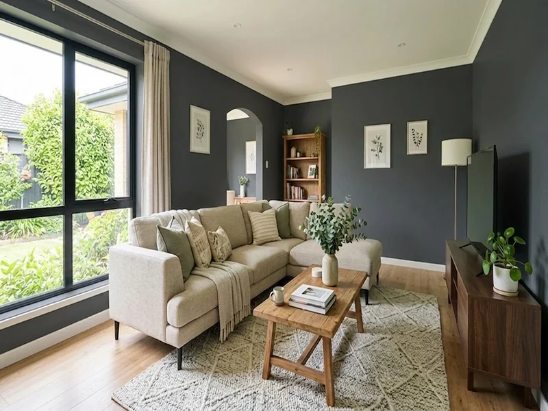 US home shown in Wrought Iron Benjamin Moore 2124-10