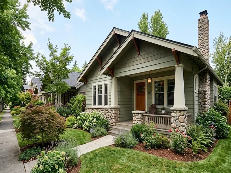 US home shown in Cape Cod Gray Behr Semi-Transparent