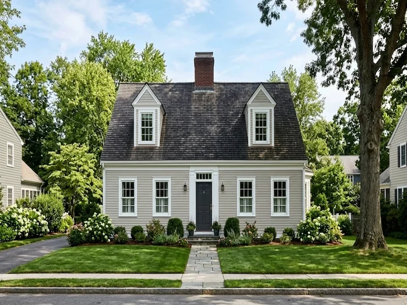 US home shown in Repose Gray Sherwin-Williams SW 7015