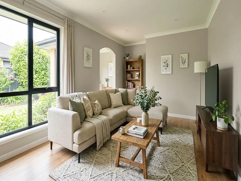 US home shown in Agreeable Gray Sherwin-Williams SW 7029