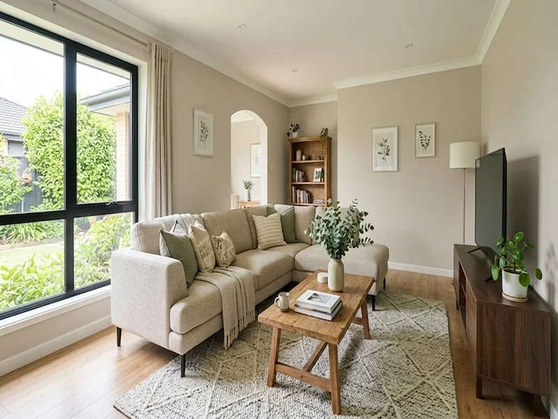 US home shown in Agreeable Gray Sherwin-Williams SW 7029