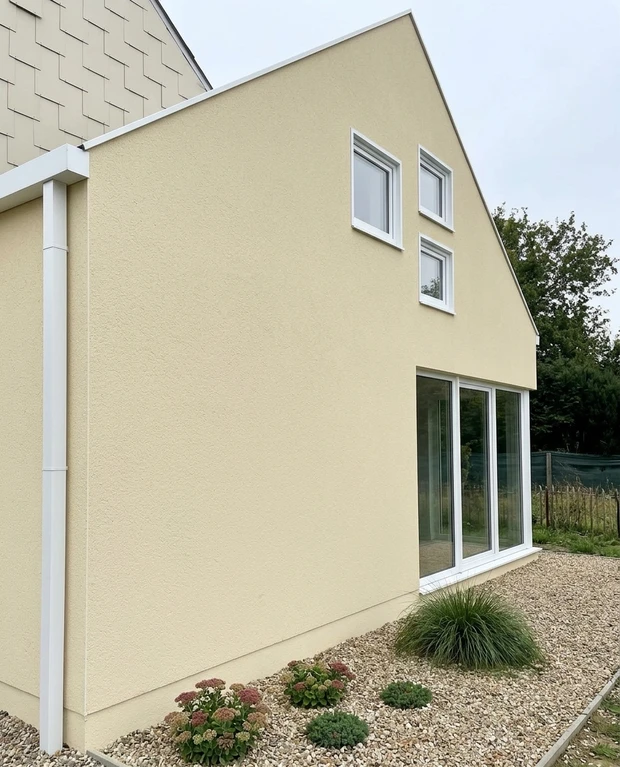 Modern exterior before AI color preview