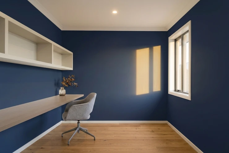 Bleu Nuit + Blanc Cassé - Studieux contemporain