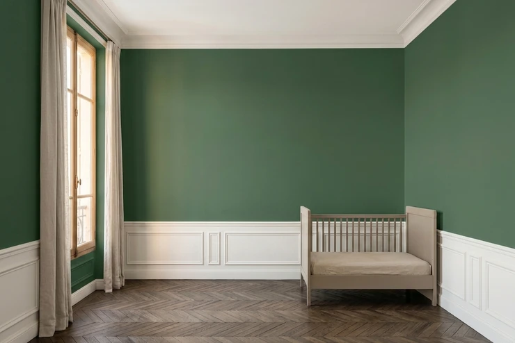 Vert Anglais + Blanc Cassé - Pastel Moderne Mixte
