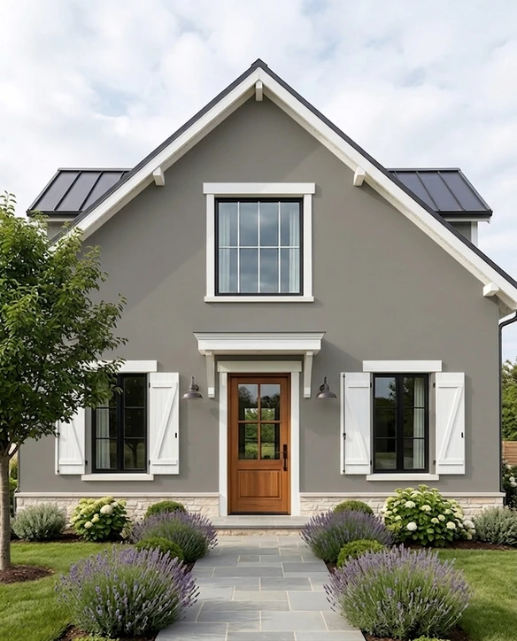Charcoal + White Trim - Modern Farmhouse