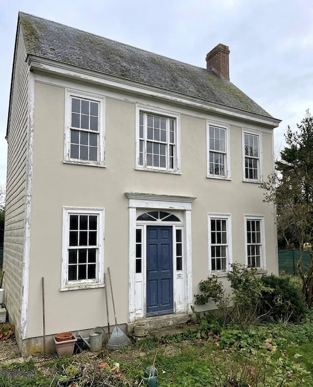 BM Revere Pewter HC-172 + White - Colonial