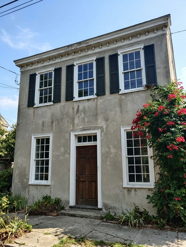 House facade before