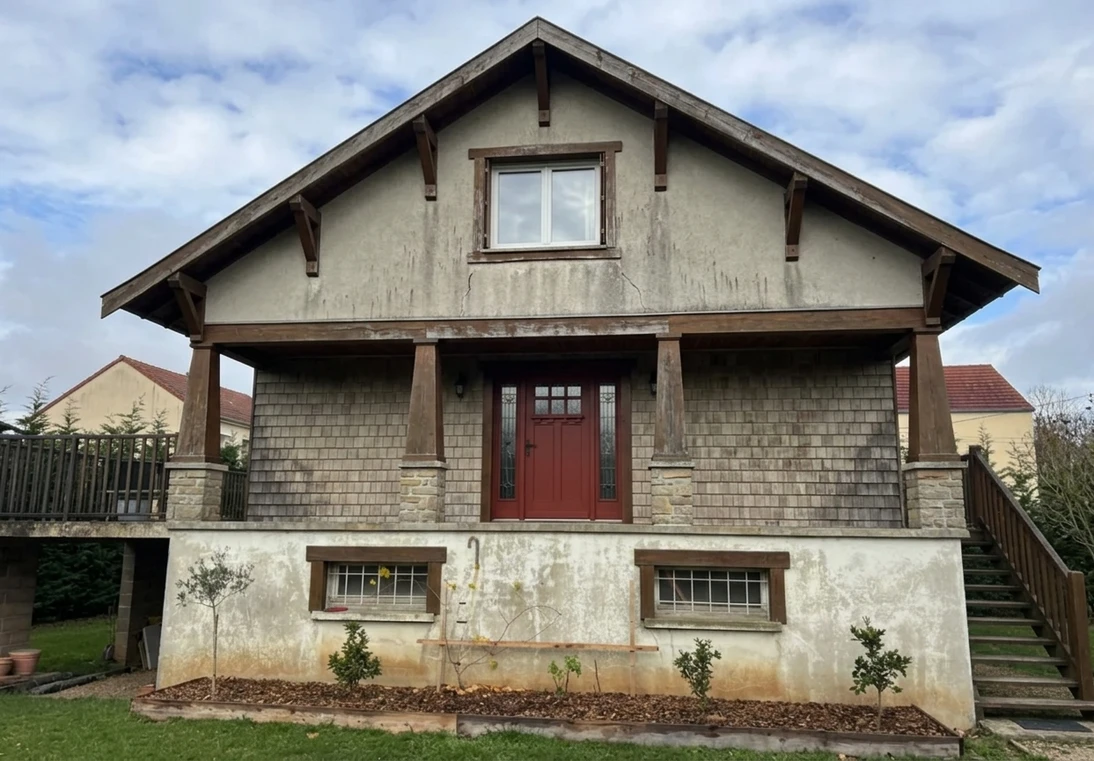House facade before