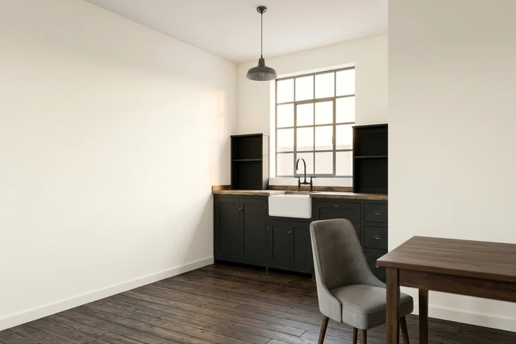 Blanc Cassé + Noir Mat Profond - Moderne contraste