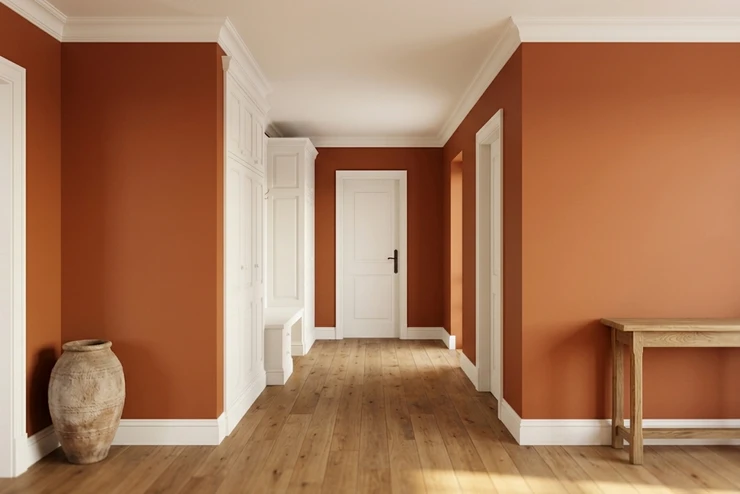Fassade nach KI-Farbsimulation