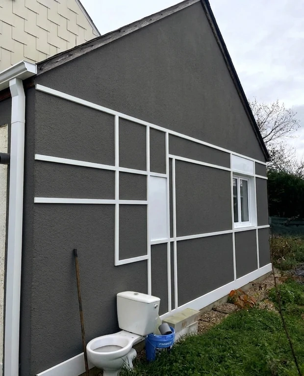 Façade après simulation couleur (IA)