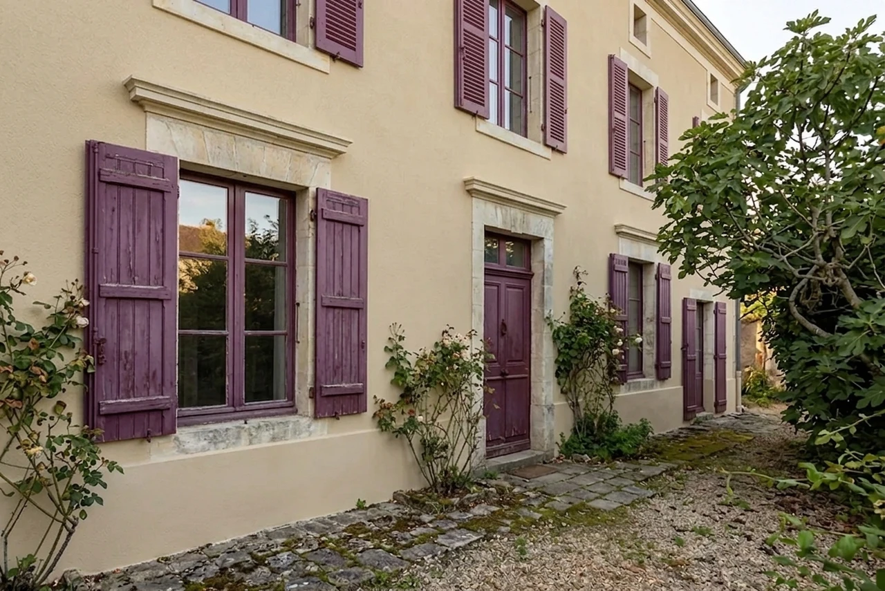 Beige Sable + Bordeaux Pourpre - Classique