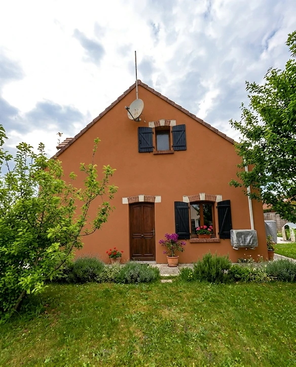 Façade après simulation couleur (IA)