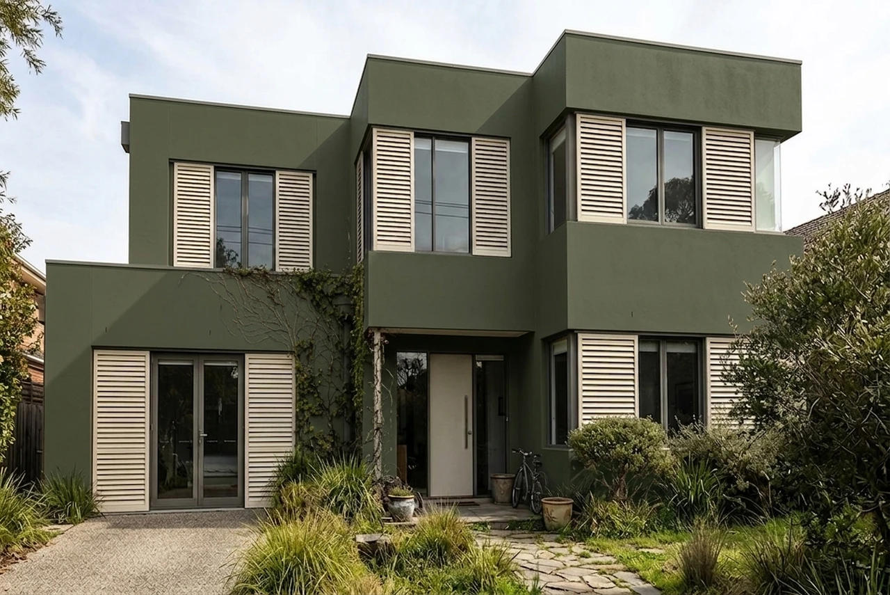 Vert Bronze + Creme - Moderne